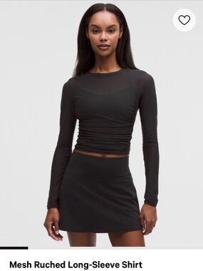 Lululemon Mesh Ruched Longsleeve Women’s